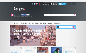 Il sito online di 2night Venezia