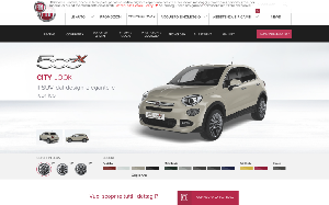 Il sito online di Fiat 500 X