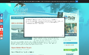 Il sito online di Orca Diving Center