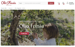 Il sito online di Olio Fresia
