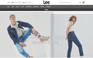 Il sito online di Lee Jeans
