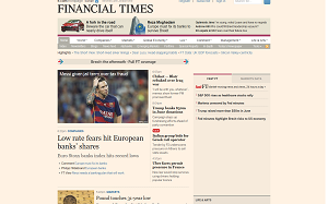 Il sito online di Financial Times