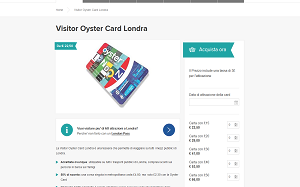 Il sito online di Oyster Card