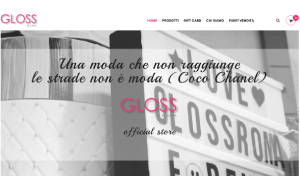 Visita lo shopping online di Gloss Roma
