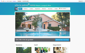 Il sito online di Villa le Palme Roma