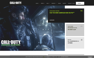 Il sito online di Call of Duty