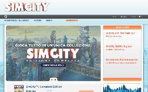 Il sito online di Simcity
