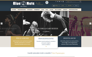 Il sito online di Blue note Milano