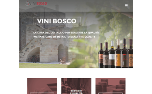 Il sito online di Vini Bosco