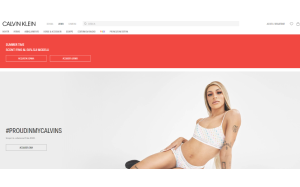 Il sito online di Calvin Klein Underwear