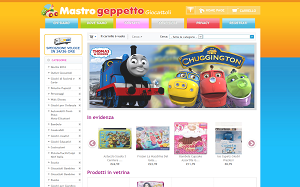 Il sito online di Mastro Geppetto Giocattoli