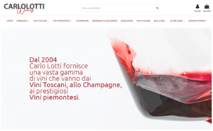 Il sito online di Carlo Lotti Winery