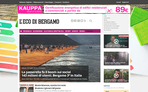 Il sito online di L'Eco di Bergamo