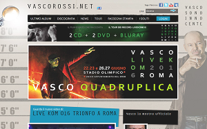 Il sito online di Vasco Rossi