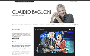 Il sito online di Claudio Baglioni