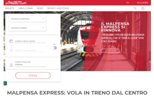 Il sito online di Malpensa Express