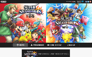 Il sito online di Super Smash Bros
