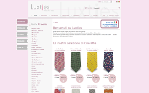 Il sito online di Luxties