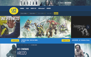 Il sito online di UCI Cinemas Arezzo