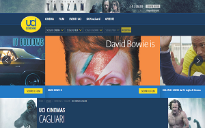 Il sito online di UCI Cinemas Cagliari