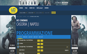 Il sito online di UCI Cinemas Casoria