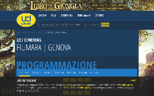 Il sito online di UCI Cinemas Fiumara
