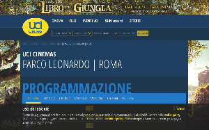 Il sito online di UCI Cinemas Parco Leonardo