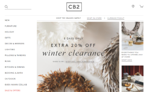 Visita lo shopping online di CB2