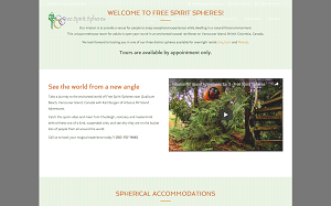 Il sito online di Free Spirit Spheres