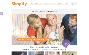 Il sito online di Shapify