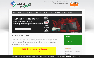 Il sito online di Eizo store