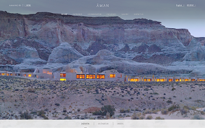 Il sito online di Amangiri Canyon Point