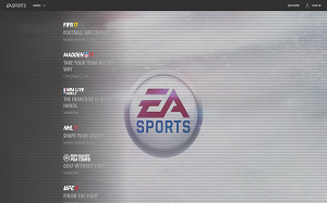 Il sito online di EA Sports