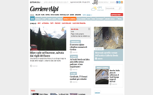 Il sito online di Corriere delle Alpi