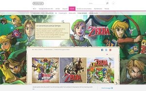 Il sito online di The Legend of Zelda