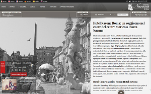 Il sito online di Hotel Navona