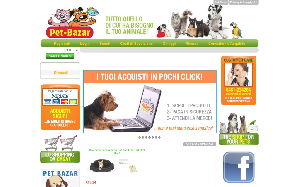 Il sito online di Pet Bazar