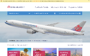 Il sito online di China Airlines