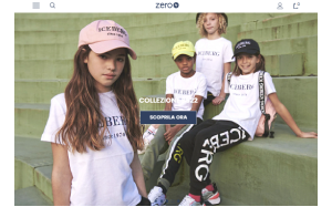 Il sito online di Zeropiu store