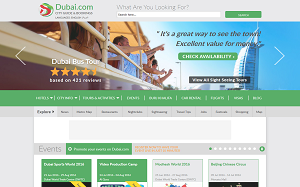 Il sito online di Dubai