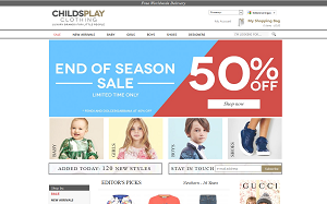 Il sito online di Childsplay clothing