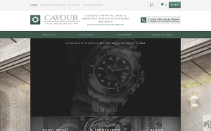 Il sito online di Cavour Orologi