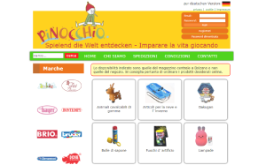 Visita lo shopping online di Pinocchio Toys Biz