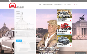 Il sito online di Evos Rent