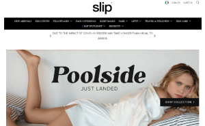 Il sito online di Slip Silk