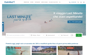 Il sito online di Club Med