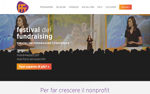Il sito online di Festival del Fundraising