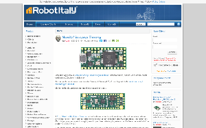Il sito online di Robot Italy