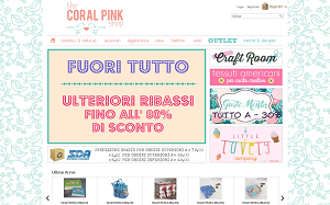 Il sito online di The Coral Pink Shop