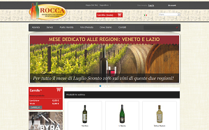 Il sito online di Rocca vini